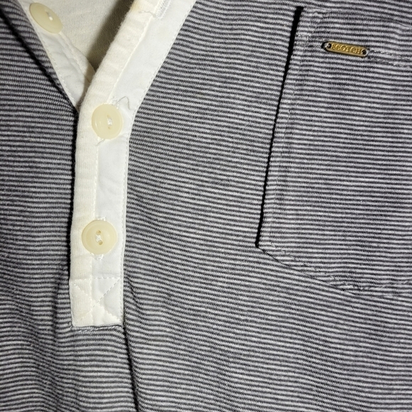 ❤️ 3 for $35 Scotch & Soda  long sleeve striped crew neck henley shirt XL - Picture 2 of 14